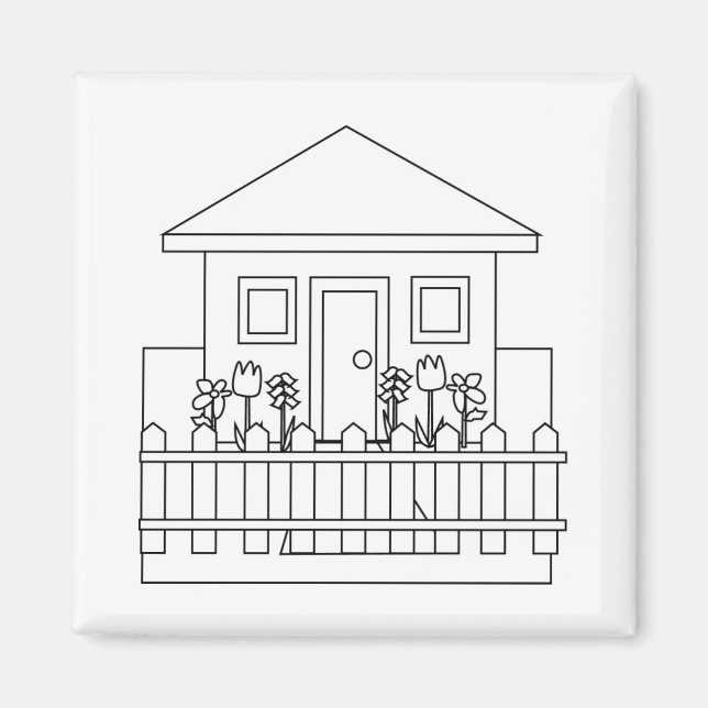 Imã Casa com cerca (Frente)