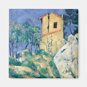 Imã Casa com Paredes Rachadas Paul Cezanne Posta Imp
