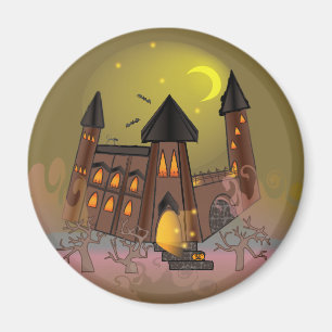 Imã Casa das bruxas do Dia das Bruxas e castelo dos va