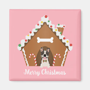 Imã Casa de Cachorro Feliz de Natal