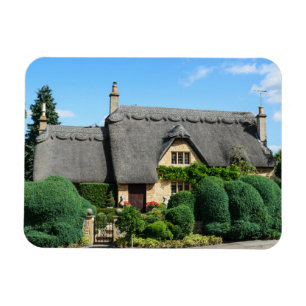 Ímã Casa de campo do telhado Thatched em lascar
