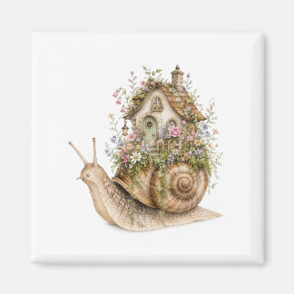 Imã Casa de Caracol Caprichosa Cottagecore