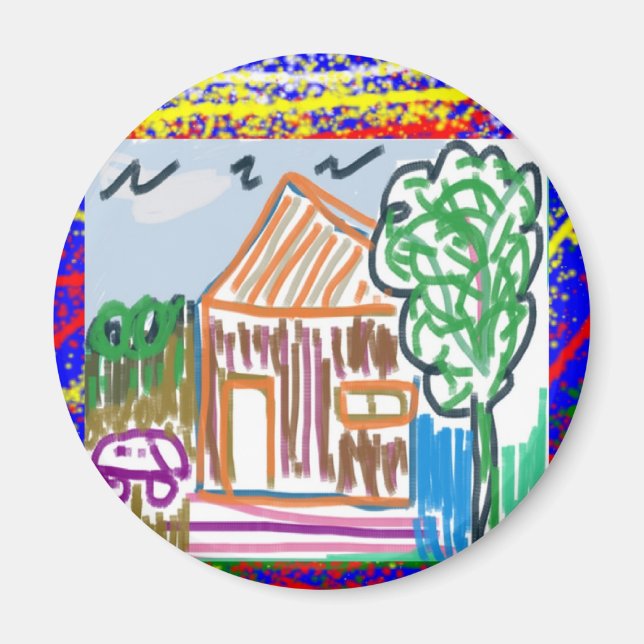 IMÃ CASA DE COTTAGEM BRUTA: ARTE PARA CRIANÇAS (Frente)