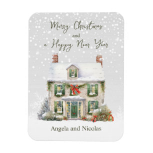 Ímã Casa de Natal em Neve