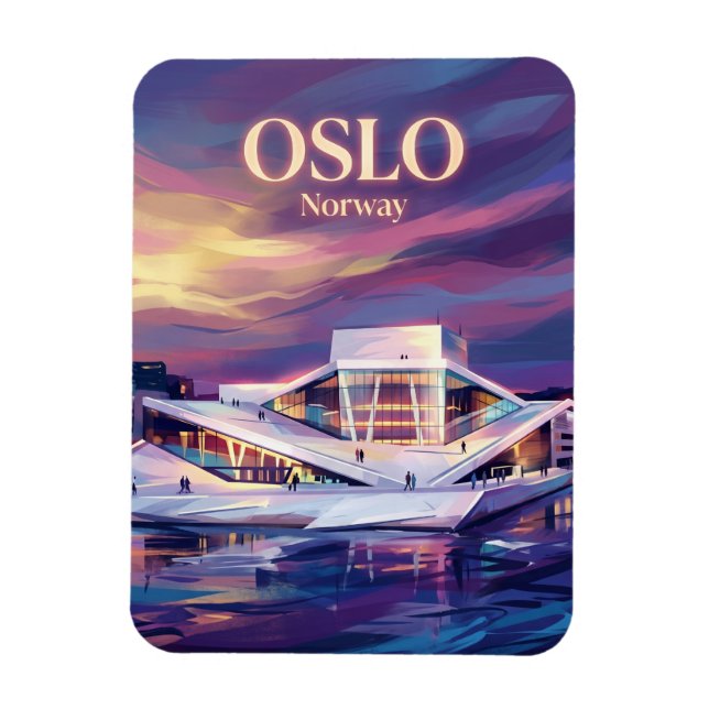 Ímã Casa de Ópera de Oslo Noruega (Vertical)