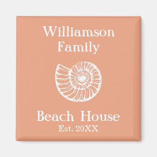 Imã Casa de Praia Personalizada