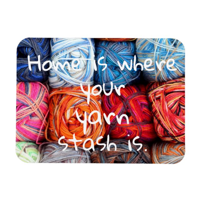 Ímã Casa é onde está o seu estoque de fios (Horizontal)