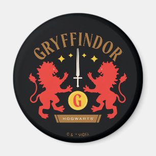 Imã Casa GRYFFINDOR™ Espada Dupla do Leão Gráfica