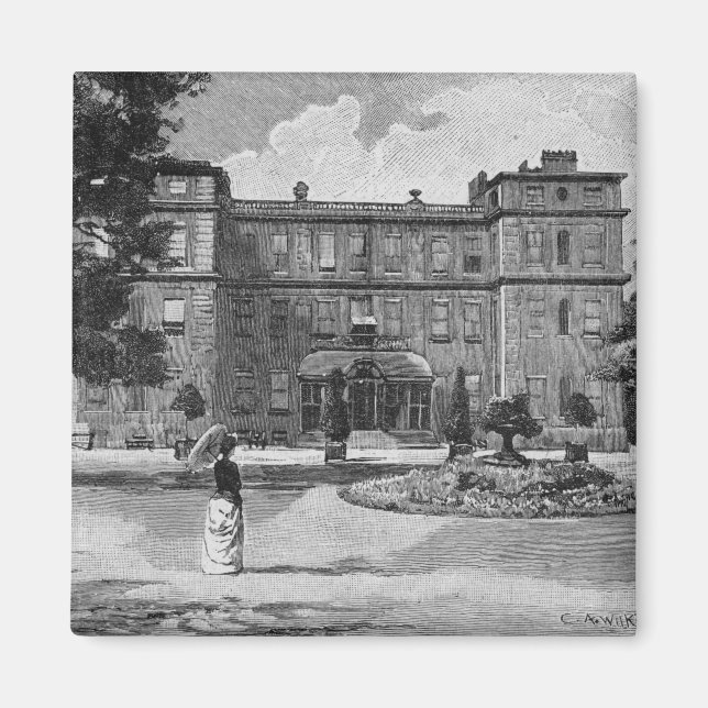 Imã Casa Marlborough, do jardim, 1863 (Frente)