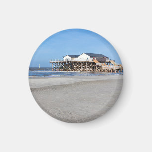 Imã Casa na praia da Rua. Peter Ording