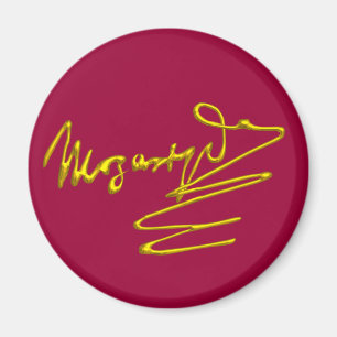 Imã CASA PARA MOZART, vermelho