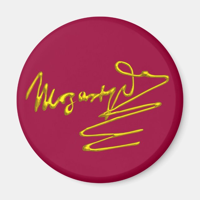 Imã CASA PARA MOZART, vermelho (Frente)