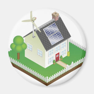 Imã Casa sustentável da energia renovável