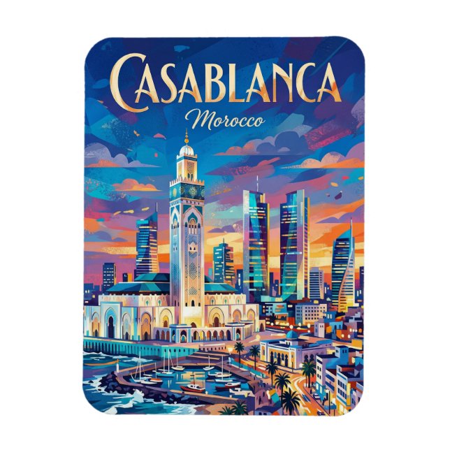 Ímã Casablanca Finance City Marrocos (Vertical)