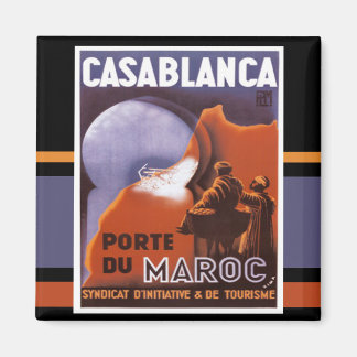 Imã Casablanca Turismo Vintage Magnet