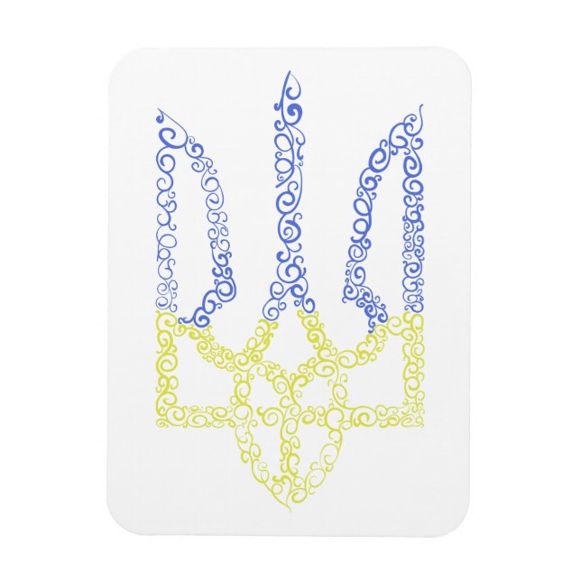 Ímã Casaco da Ucrânia do modelo espiral tridente de ar (Vertical)