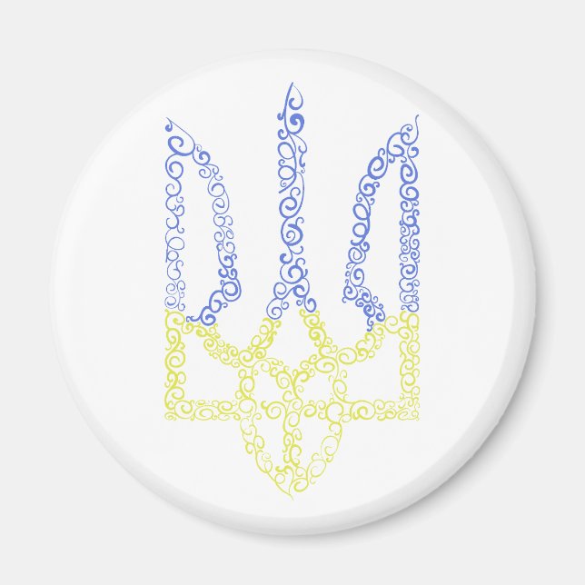 Imã Casaco da Ucrânia do modelo espiral tridente de ar (Frente)