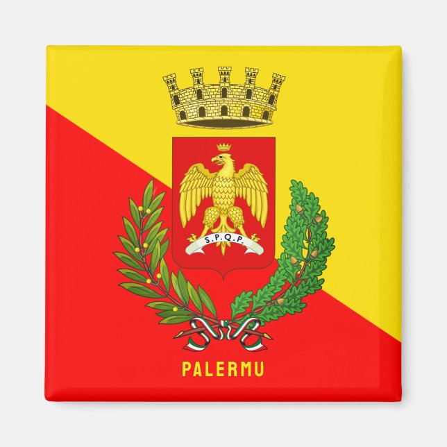 Imã Casaco de armas/bandeira de Palermo (cidade), Sicí (Frente)