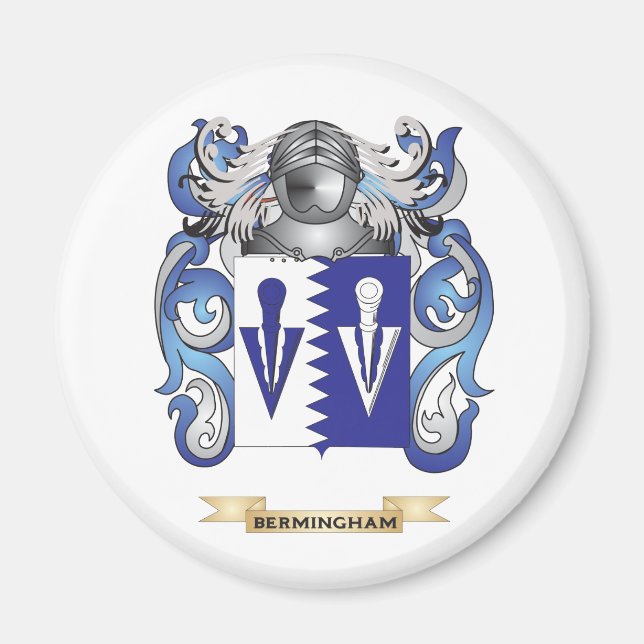 Imã Casaco de Armas Bermingham (Crest Familiar) (Frente)