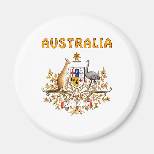 Imã Casaco De Armas Da Austrália (Frente)