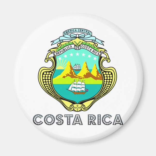 Imã Casaco de Armas da Costa Rica (Frente)