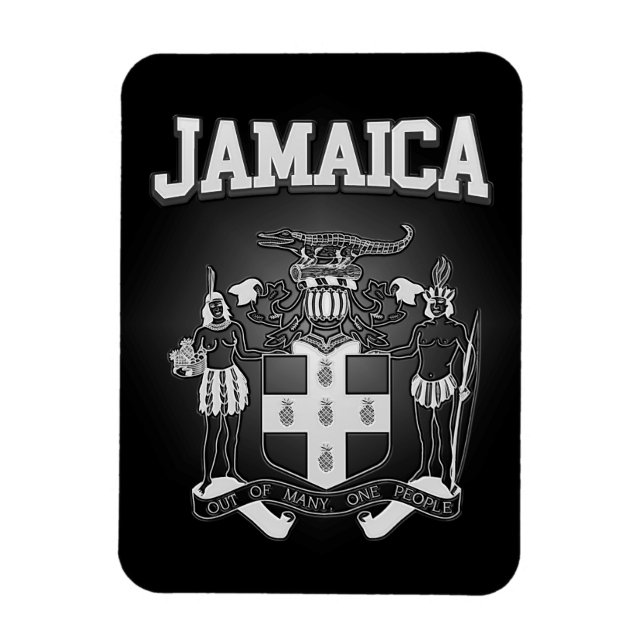 Ímã Casaco de armas da Jamaica (Vertical)