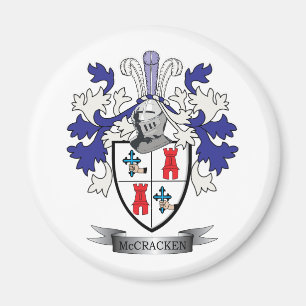 Imã Casaco de armas da McCracken Family Crest