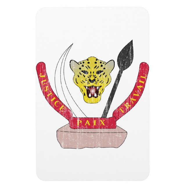 Ímã Casaco De Armas Da República Democrática Do Congo (Vertical)