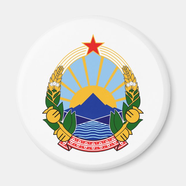 Imã Casaco de armas da SR Macedônia (Frente)