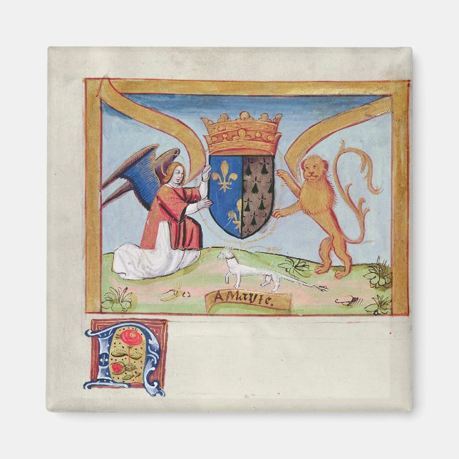 Imã Casaco de Armas de Anne da Bretanha 1515 (Frente)