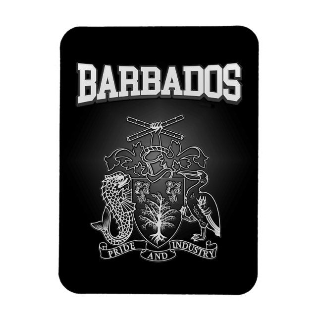 Ímã Casaco de Armas de Barbados (Vertical)