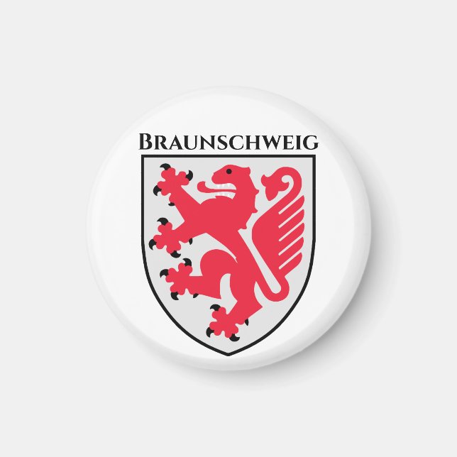 Imã Casaco de Armas de Braunschweig, Alemanha (Frente)