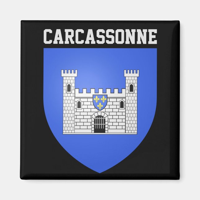 Imã Casaco de Armas de Carcassonne - FRANÇA (Frente)