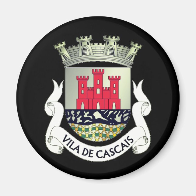 Imã Casaco de Armas de Cascais, Portugal Magnet (Frente)