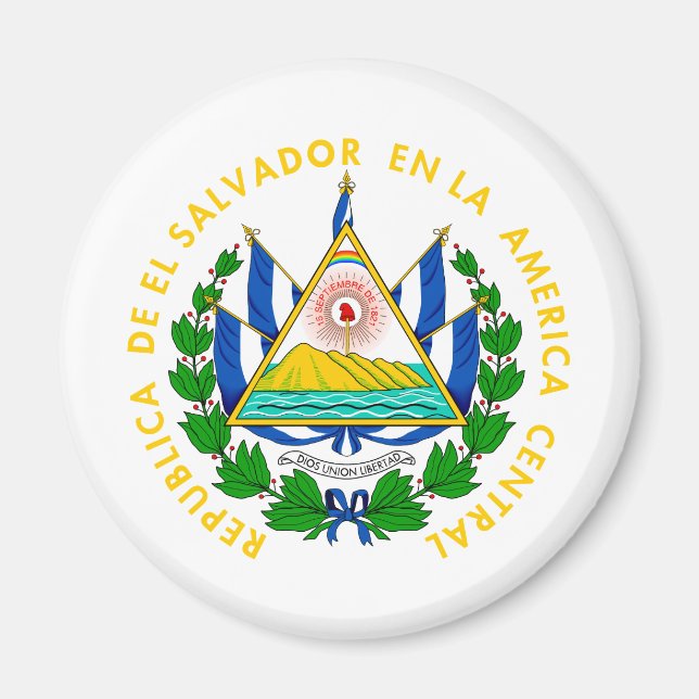 Imã Casaco de armas de El Salvador (Frente)