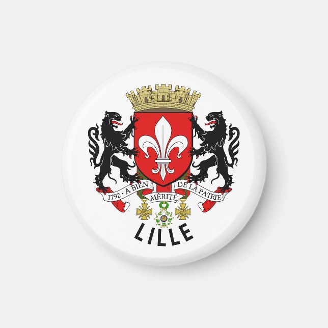 Imã Casaco de armas de Lille, França (Frente)