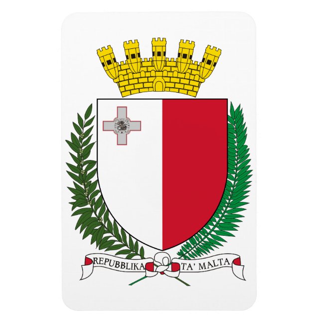 Ímã Casaco De Armas De Malta (Vertical)