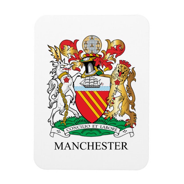 Ímã Casaco de armas de Manchester (Vertical)