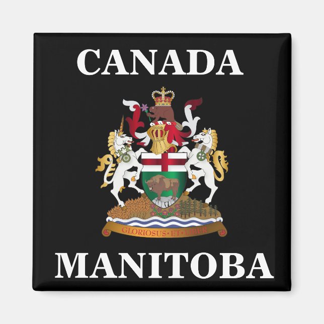 Imã Casaco de armas de Manitoba (Frente)