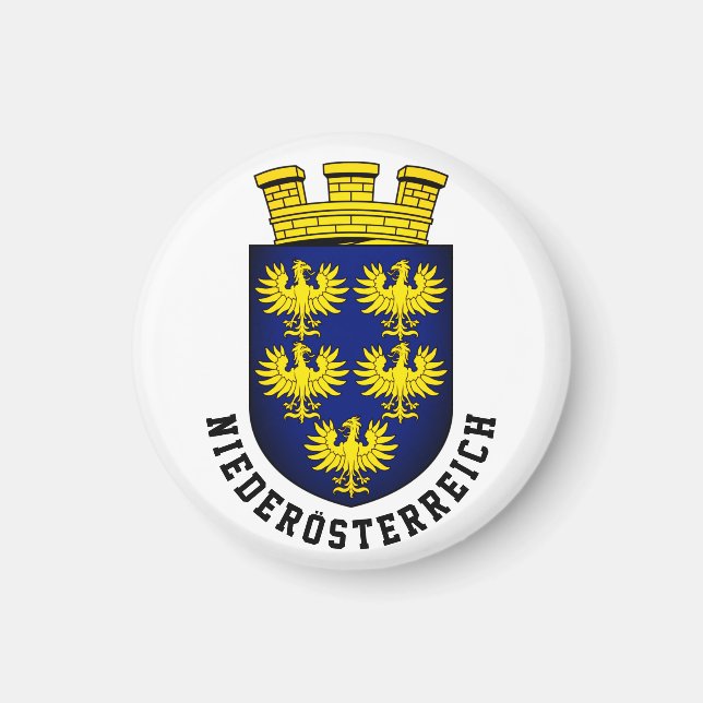 Imã Casaco de Armas de Niederösterreich - ÁUSTRIA (Frente)