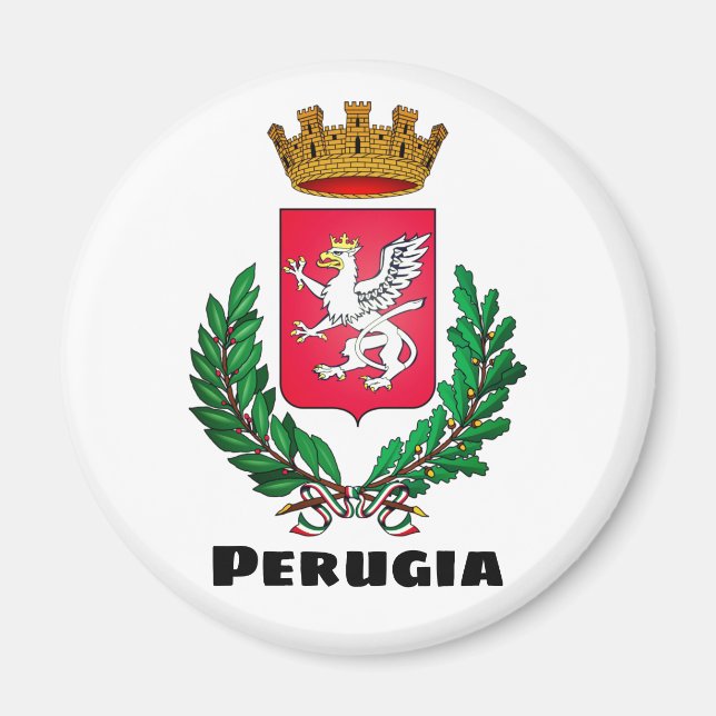 Imã Casaco de Armas de Perugia, Itália (Frente)