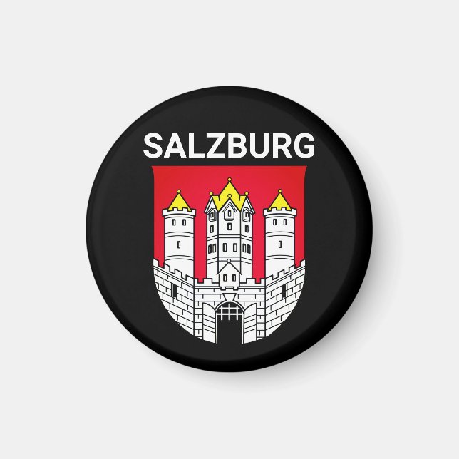 Imã Casaco de armas de Salzburgo - ÁUSTRIA (Frente)