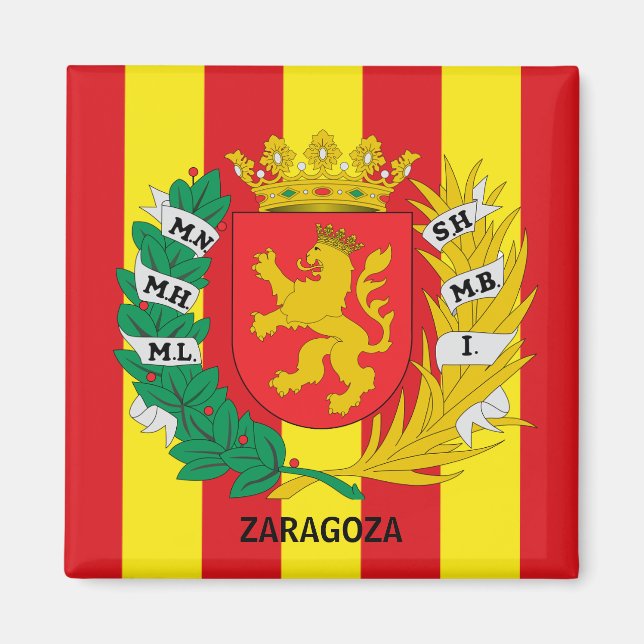 Imã Casaco de Armas de Saragoça, ESPANHA (Frente)
