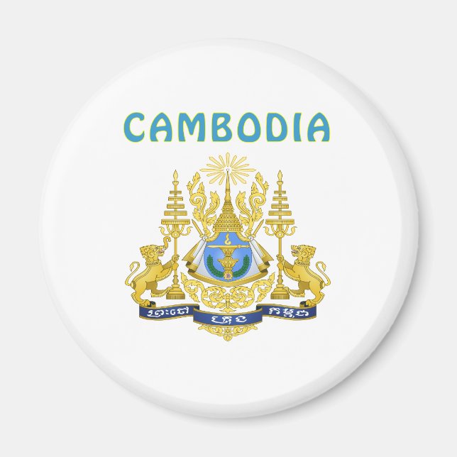 Imã Casaco De Armas Do Camboja (Frente)
