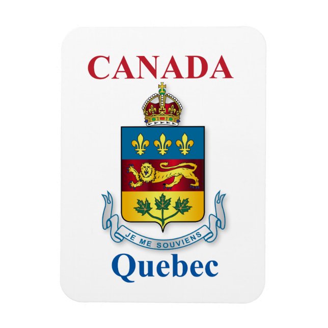 Ímã Casaco de armas do Quebec (Vertical)