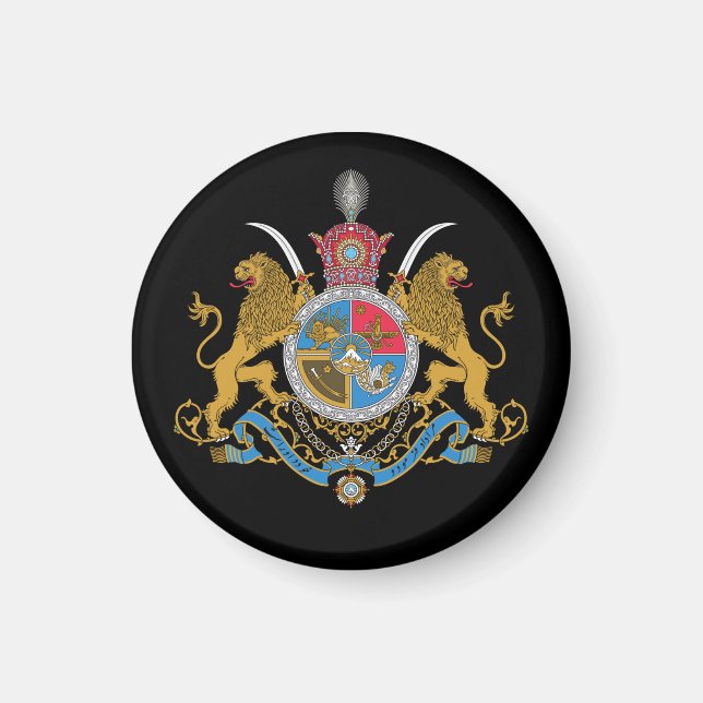 Imã Casaco de Armas Imperiais do Irã (1925-1979) Magne (Frente)