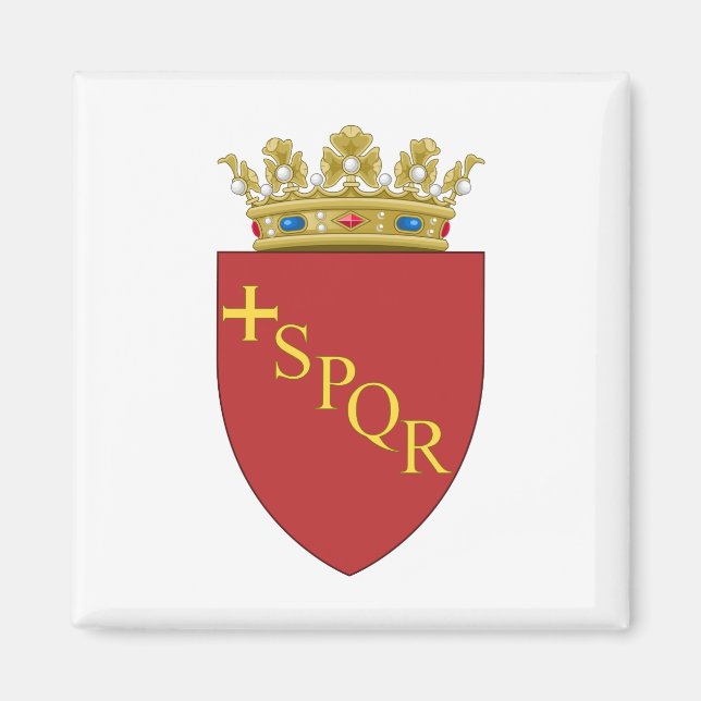 Imã Casaco de armas romanas (SPQR) (Roma, Itália) (Frente)