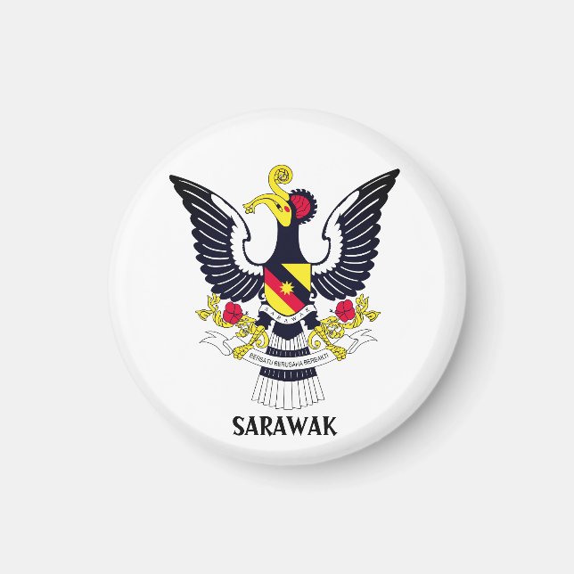 Imã Casaco de Armas Sarawak - MALÁSIA (Frente)