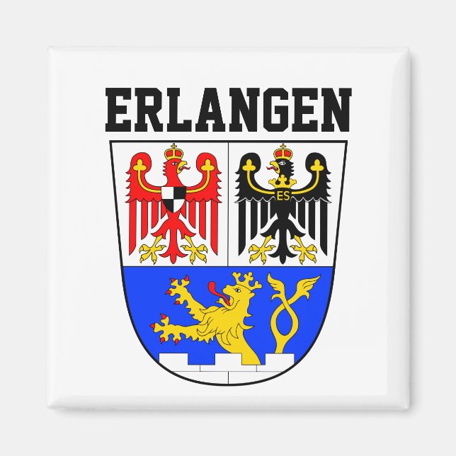 Imã Casaco de Braços de Erlangen, ALEMANHA (Frente)