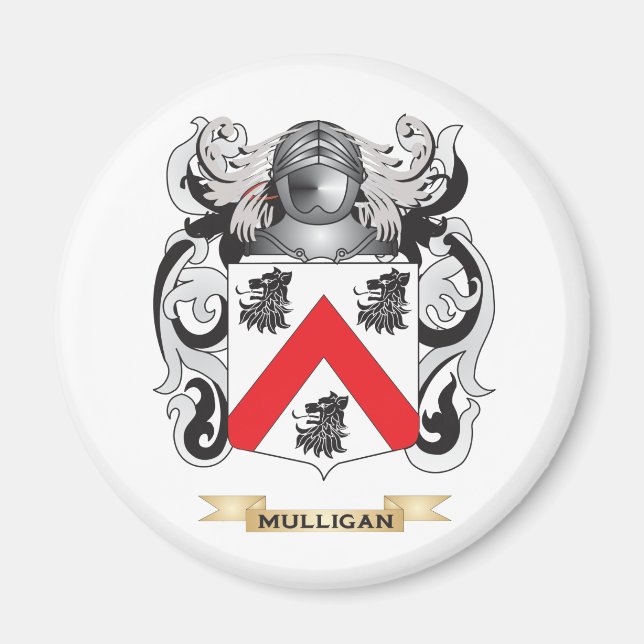 Imã Casaco de Braços Mulligan (Crest Familiar) (Frente)